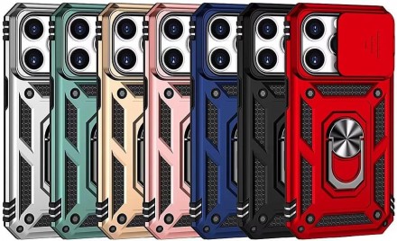 TPU+PC чехол Gate Ring Plaza (с защитой камеры) для Xiaomi Poco C65
