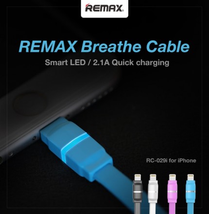 USB - Lightning кабель Remax Breathe (RC-29i)