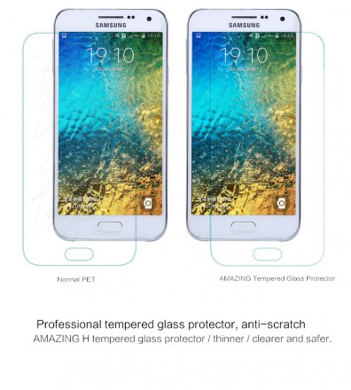 Защитное стекло Nillkin Anti-Explosion (H) для Samsung E500H Galaxy E5