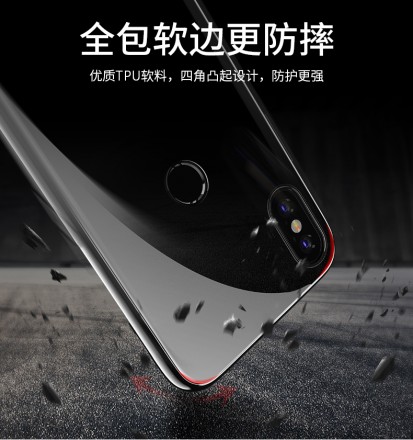 ТПУ чехол Glass для Xiaomi Redmi Note 5