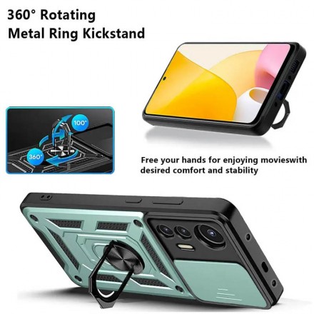 TPU+PC чехол Gate Ring Plaza (с защитой камеры) для Xiaomi Redmi Note 12S