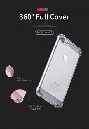 ТПУ накладка X-Level Crashproof Series для iPhone SE (2020)