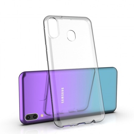 Ультратонкая ТПУ накладка Crystal для Samsung Galaxy A20 A205F (прозрачная)