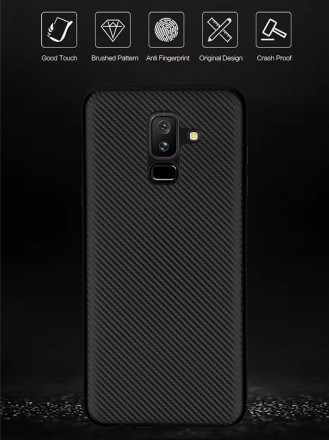 ТПУ накладка Carbon Series для Samsung Galaxy J8 Plus 2018