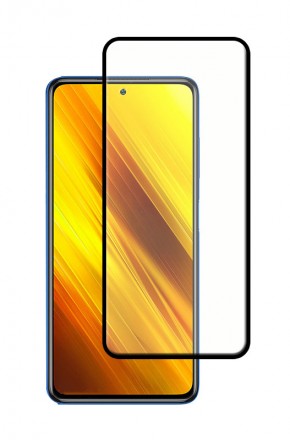Защитное стекло c рамкой 3D+ Full-Screen для Xiaomi Poco M7 Pro 5G