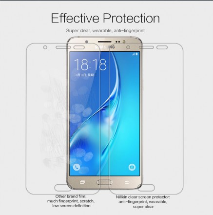 Защитная пленка на экран Samsung J710 Galaxy J7 Nillkin Crystal