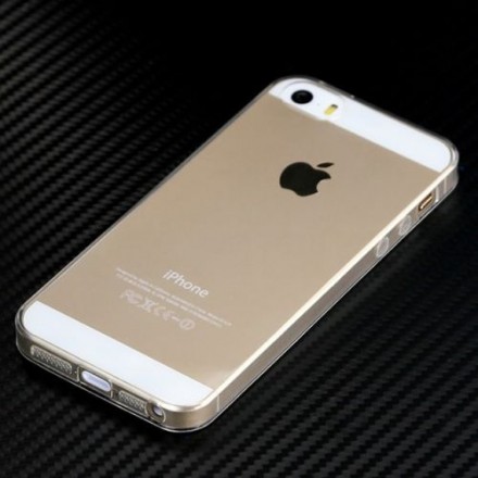 Ультратонкая ТПУ накладка Crystal для iPhone 5 / 5S / SE (прозрачная)