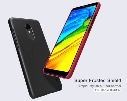 Пластиковая накладка Nillkin Super Frosted для Xiaomi Redmi 5 (+ пленка на экран)