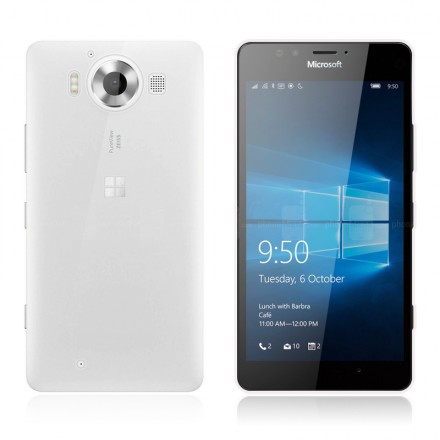 Ультратонкая ТПУ накладка Crystal для Microsoft Lumia 950 (прозрачная)