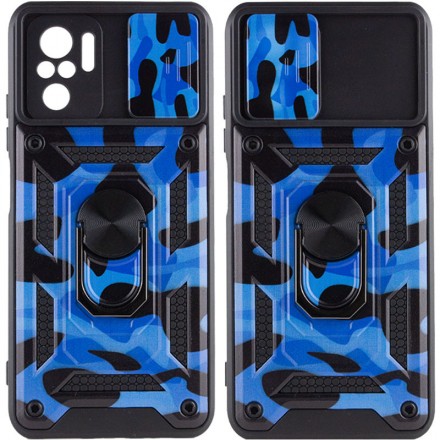 TPU+PC чехол Hunter Ring Gate (с защитой камеры) для Xiaomi Poco M5S