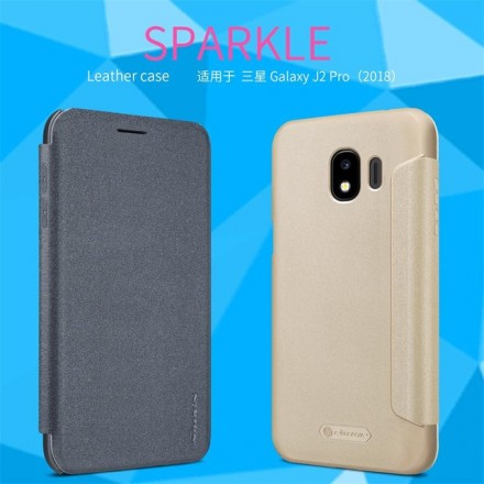 Чехол (книжка) Nillkin Sparkle для Samsung Galaxy J2 Pro 2018 J250