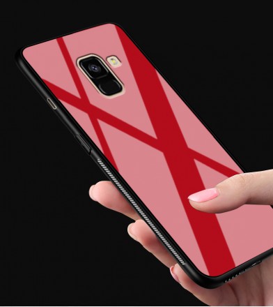 ТПУ накладка Glass для Samsung Galaxy J8 Plus 2018