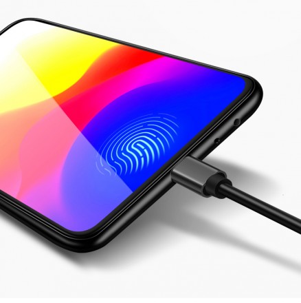 ТПУ накладка Glass для Samsung Galaxy J8 Plus 2018