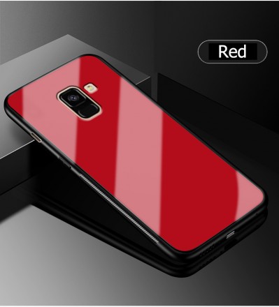 ТПУ накладка Glass для Samsung Galaxy J8 Plus 2018