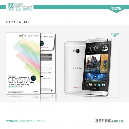 Защитная пленка на экран HTC One M7 Nillkin Crystal
