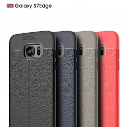 ТПУ накладка Skin Texture для Samsung G935F Galaxy S7 Edge