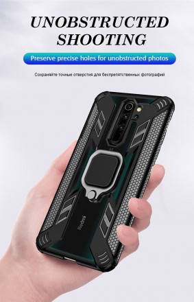 TPU+PC чехол Care Ring (с подставкой) для Xiaomi Redmi 9