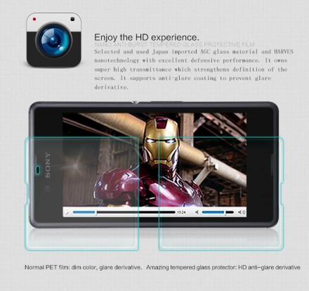 Защитное стекло Nillkin Anti-Explosion (H) для Sony Xperia E3