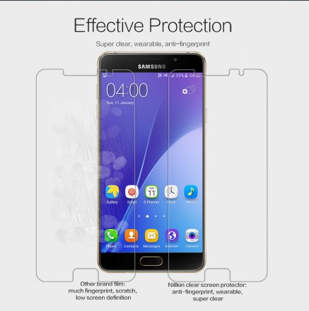 Защитная пленка на экран Samsung A710F Galaxy A7 Nillkin Crystal