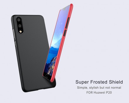 Пластиковая накладка Nillkin Super Frosted для Huawei P20 (+ пленка на экран)
