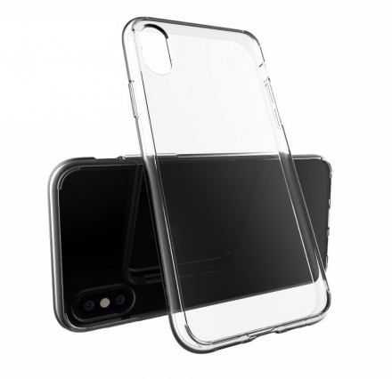 Ультратонкая ТПУ накладка Crystal для iPhone X (прозрачная)