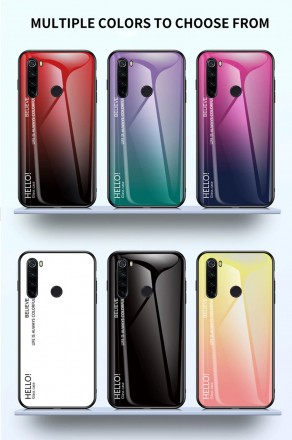 ТПУ чехол Color Glass для Xiaomi Redmi Note 8 2021