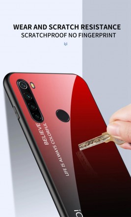 ТПУ чехол Color Glass для Xiaomi Redmi Note 8 2021