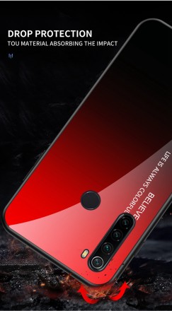 ТПУ чехол Color Glass для Xiaomi Redmi Note 8 2021