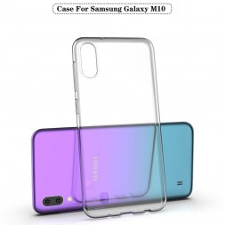 Ультратонкая ТПУ накладка Crystal для Samsung M105F Galaxy M10 (прозрачная)