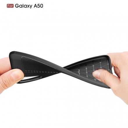 ТПУ чехол накладка Skin Texture для Samsung Galaxy A50s A507F