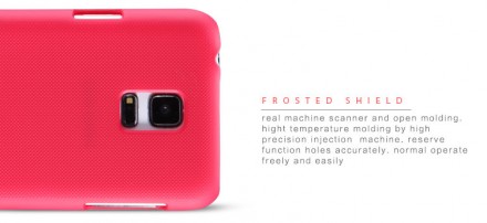 Пластиковая накладка Nillkin Super Frosted для Samsung G800 Galaxy S5 mini (+ пленка на экран)