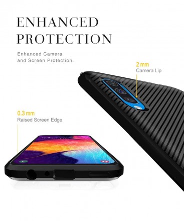 ТПУ чехол накладка Carbonic Series для Samsung Galaxy A50s A507F