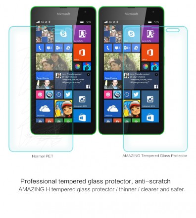 Защитное стекло Nillkin Anti-Explosion (H) для Microsoft Lumia 535