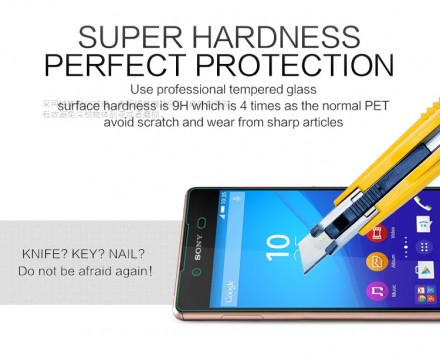 Защитное стекло Nillkin Anti-Explosion (H) для Sony Xperia Z3 Plus