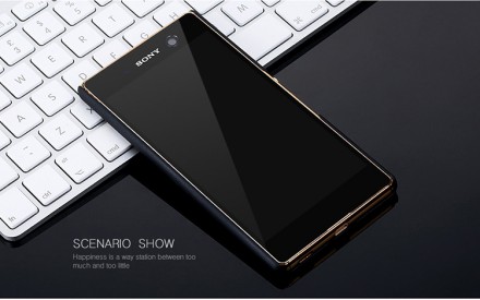 Пластиковая накладка X-Level Metallic Series для Sony Xperia M5 (soft-touch)
