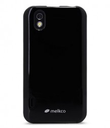 ТПУ накладка Melkco Poly Jacket для LG P970 Optimus black (+ пленка на экран)