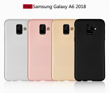 ТПУ накладка Carbon Series для Samsung A600 Galaxy A6 2018