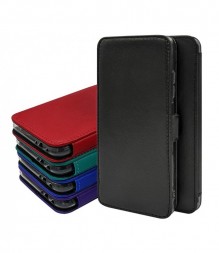 Чехол (книжка) из натуральной кожи Estenvio Leather Book на Xiaomi Poco M6 Pro (без функции подставки)