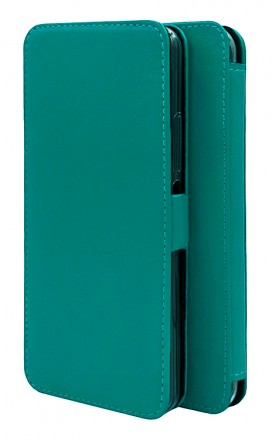 Чехол (книжка) из натуральной кожи Estenvio Leather Book на Xiaomi Poco M6 Pro (без функции подставки)