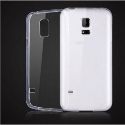 Ультратонкая ТПУ накладка Crystal для Samsung G800 Galaxy S5 mini (прозрачная)