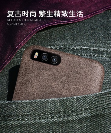 Кожаная накладка X-Level Vintage Series для Xiaomi Mi6