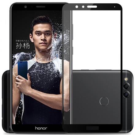 Защитное стекло с рамкой для Huawei Honor 7X Frame 2.5D Glass