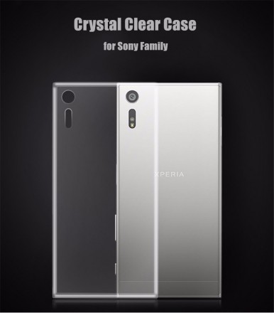 Ультратонкая ТПУ накладка Crystal для Sony Xperia XZ (прозрачная)