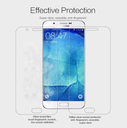 Защитная пленка на экран Samsung A800H Galaxy A8 Nillkin Crystal