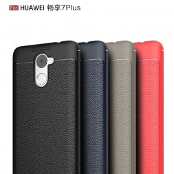 ТПУ накладка Skin Texture для Huawei Y7