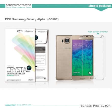 Защитная пленка на экран Samsung G850F Galaxy Alpha Nillkin Crystal