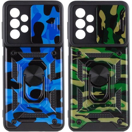 TPU+PC чехол Hunter Ring Gate (с защитой камеры) для Samsung Galaxy A13