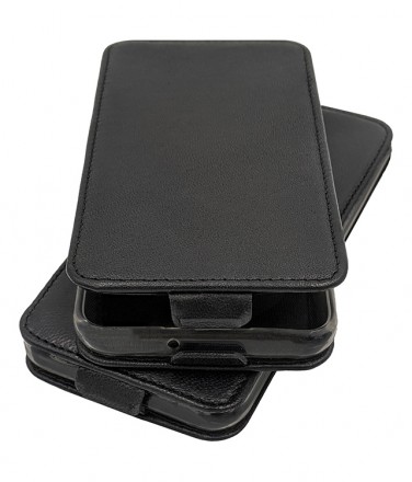 Чехол из натуральной кожи Estenvio Leather Flip на Motorola Edge 50 Neo