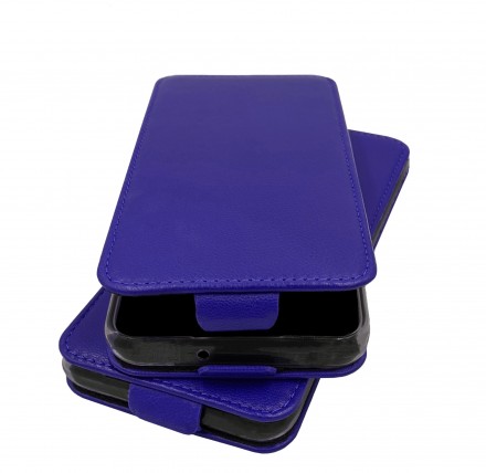 Чехол из натуральной кожи Estenvio Leather Flip на Motorola Edge 50 Neo
