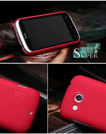 Пластиковая накладка Nillkin Super Frosted для HTC Desire C (+ пленка на экран)